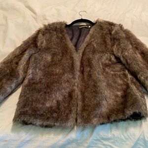 Faux fur jacket!